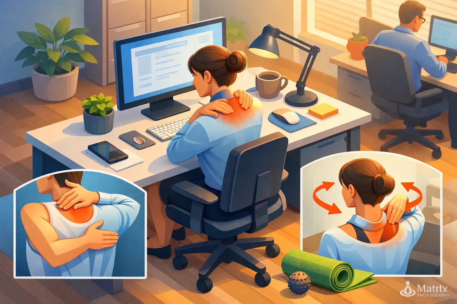 How to Relieve Desk Shoulder Tension at Work